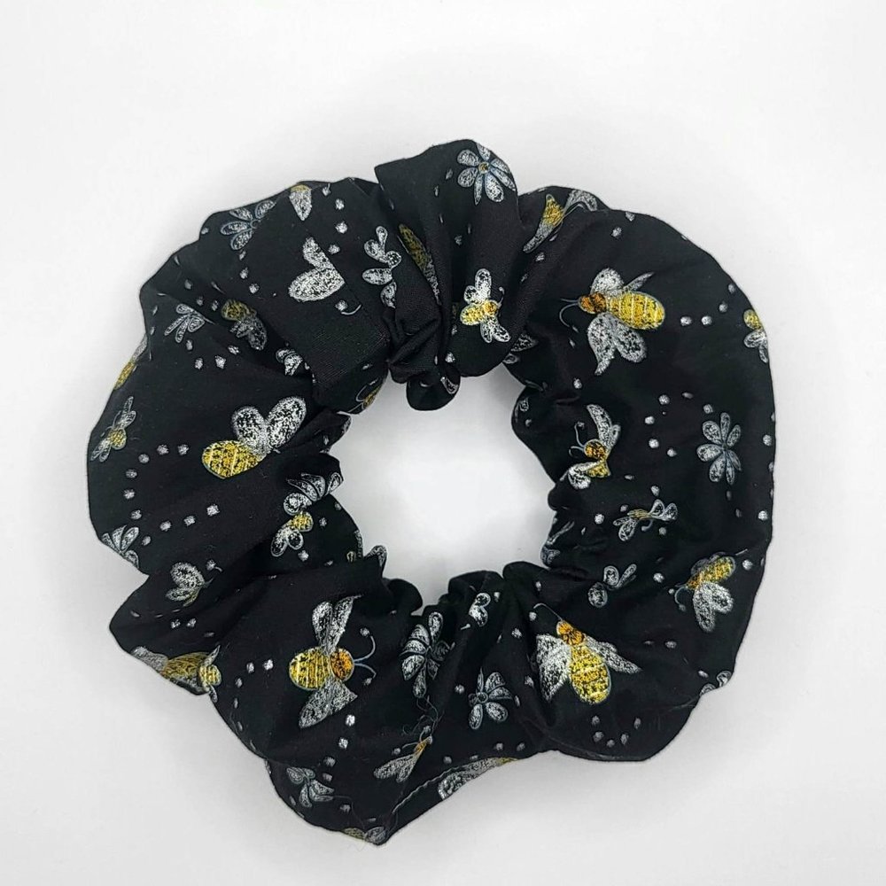 Bee Wide Elastic Scrunchie Anti-Crease Extra Hold